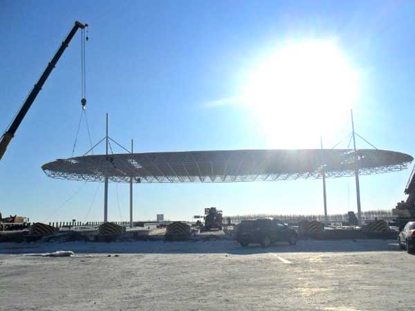 三清山加油站网架案例